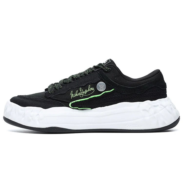 Scarpe in tela FM-15 x Mihara "Nero Bianco"
