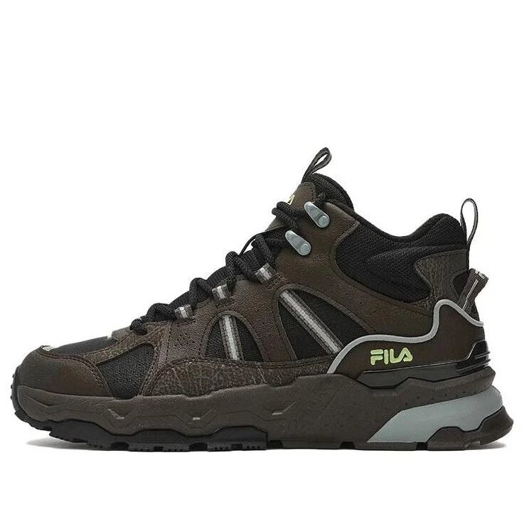 Scarpe retrò alte "Nero Marrone"
