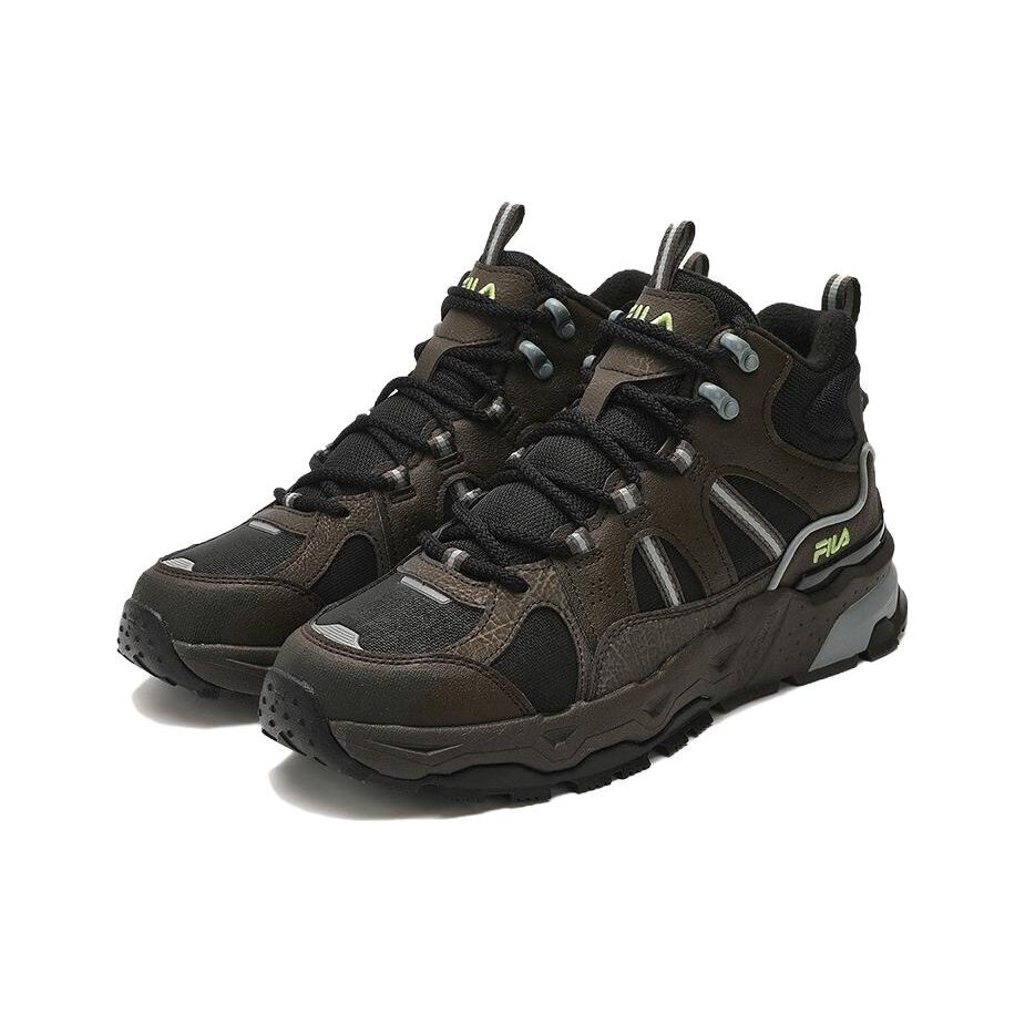 Scarpe retrò alte "Nero Marrone"