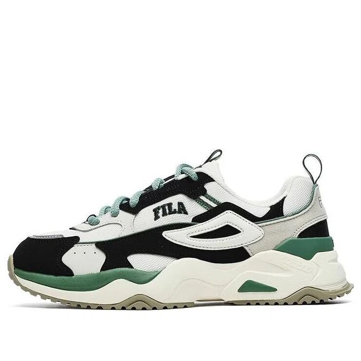 Scarpe sportive Rayflide "Black White Green"