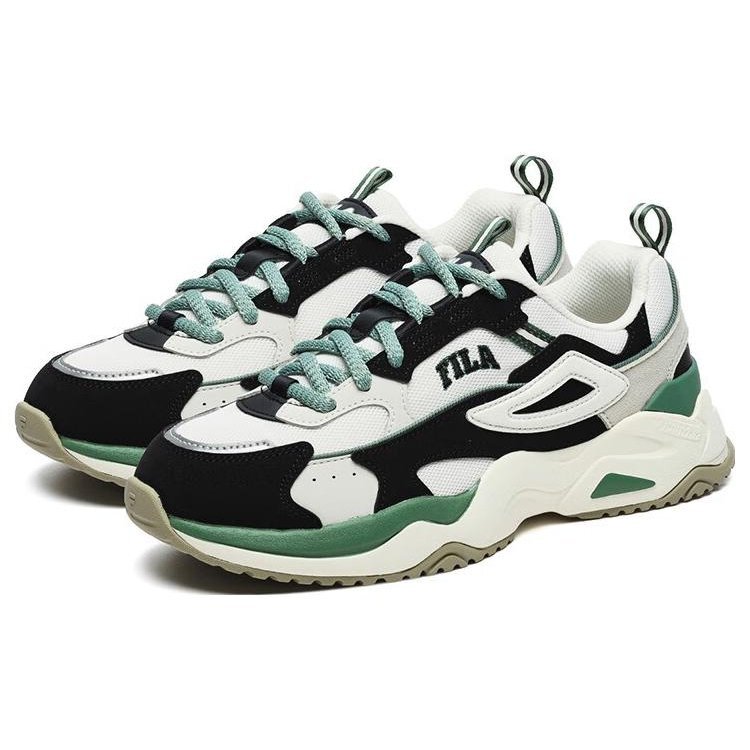 Scarpe sportive Rayflide "Black White Green"