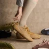 Sneaker Ritmo da donna in pelle scamosciata gialla