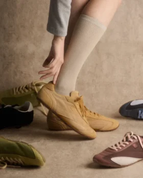 Sneaker Ritmo da donna in pelle scamosciata gialla