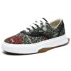Sneakers a motivi floreali Nero/Verde