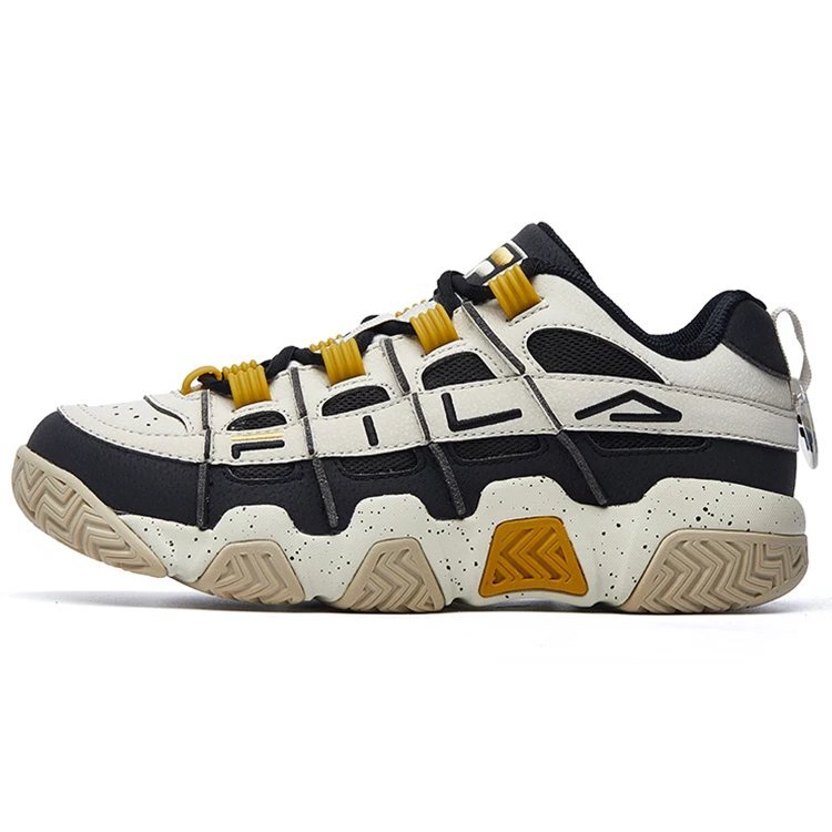 Sneakers Barricade Low "Bianco Nero Giallo"