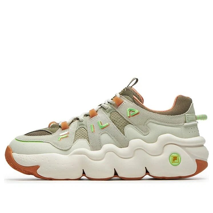 Sneakers Barricade Low "Verde Bianco Arancione"