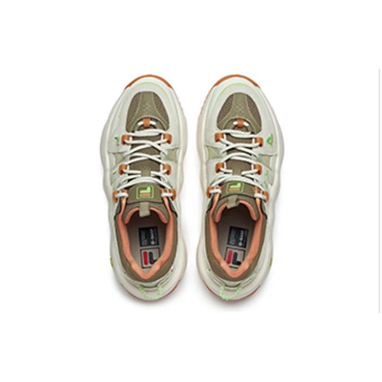 Sneakers Barricade Low "Verde Bianco Arancione"