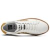 Sneakers basse, bianco/caffè
