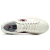 Sneakers basse "Bianco Rosso Nero"