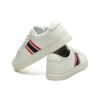 Sneakers basse "Bianco Rosso Nero"