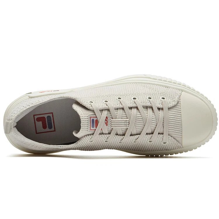 Sneakers basse Fashion Court color crema/bianco