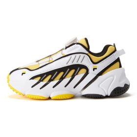 Sneakers basse vintage “Bianco Giallo Nero”
