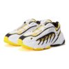 Sneakers basse vintage "Bianco Giallo Nero"