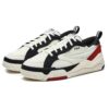 Sneakers Canestro "Bianco Nero Rosso"