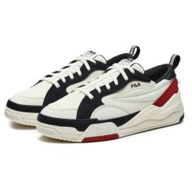 Sneakers Canestro “Bianco Nero Rosso”