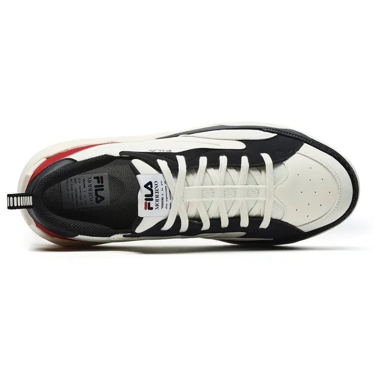 Sneakers Canestro "Bianco Nero Rosso"