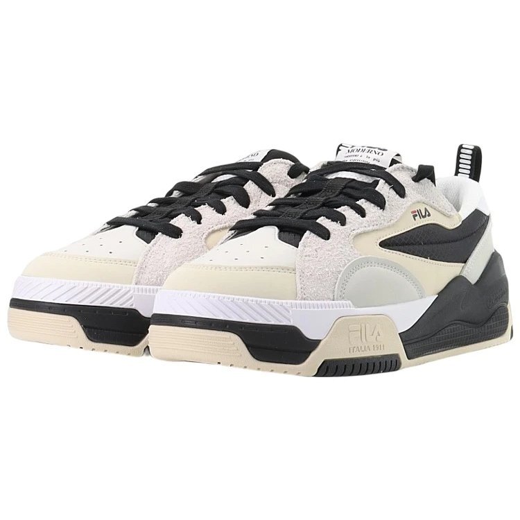 Sneakers Canestro "Cream White Black"
