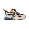 Sneakers casual "Bianco Arancione Blu"