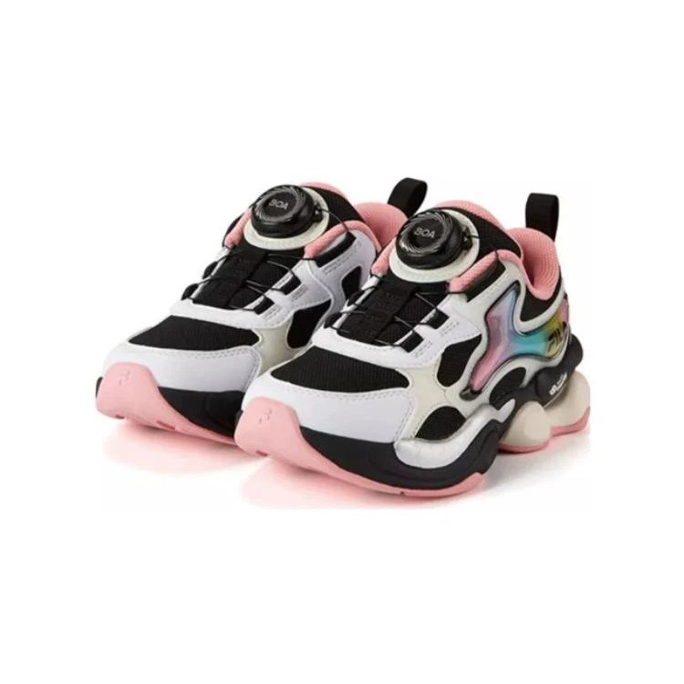 Sneakers casual "Bianco Nero Rosa"