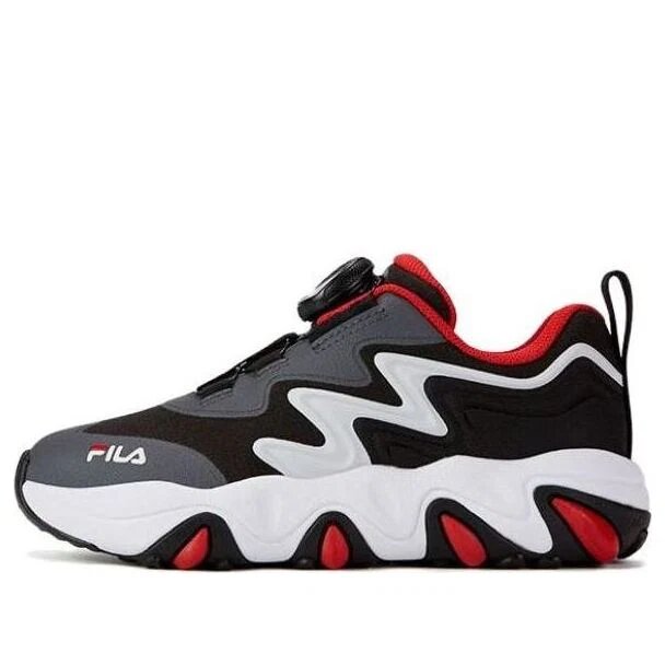 Sneakers casual essenziali "Grigio Nero Rosso"