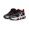 Sneakers casual essenziali "Grigio Nero Rosso"