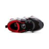 Sneakers casual essenziali "Grigio Nero Rosso"