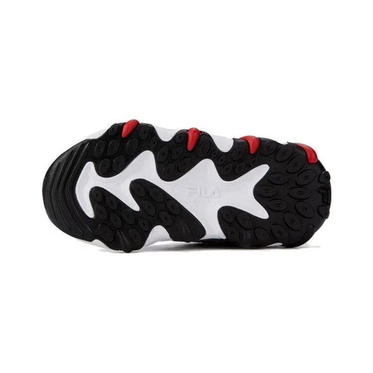 Sneakers casual essenziali "Grigio Nero Rosso"