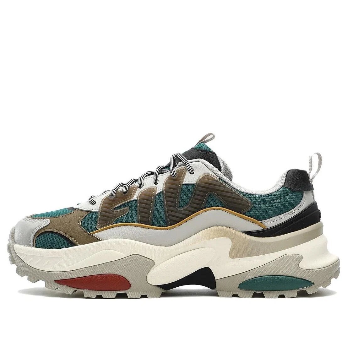 Sneakers Cella "Beige Verde Marrone"