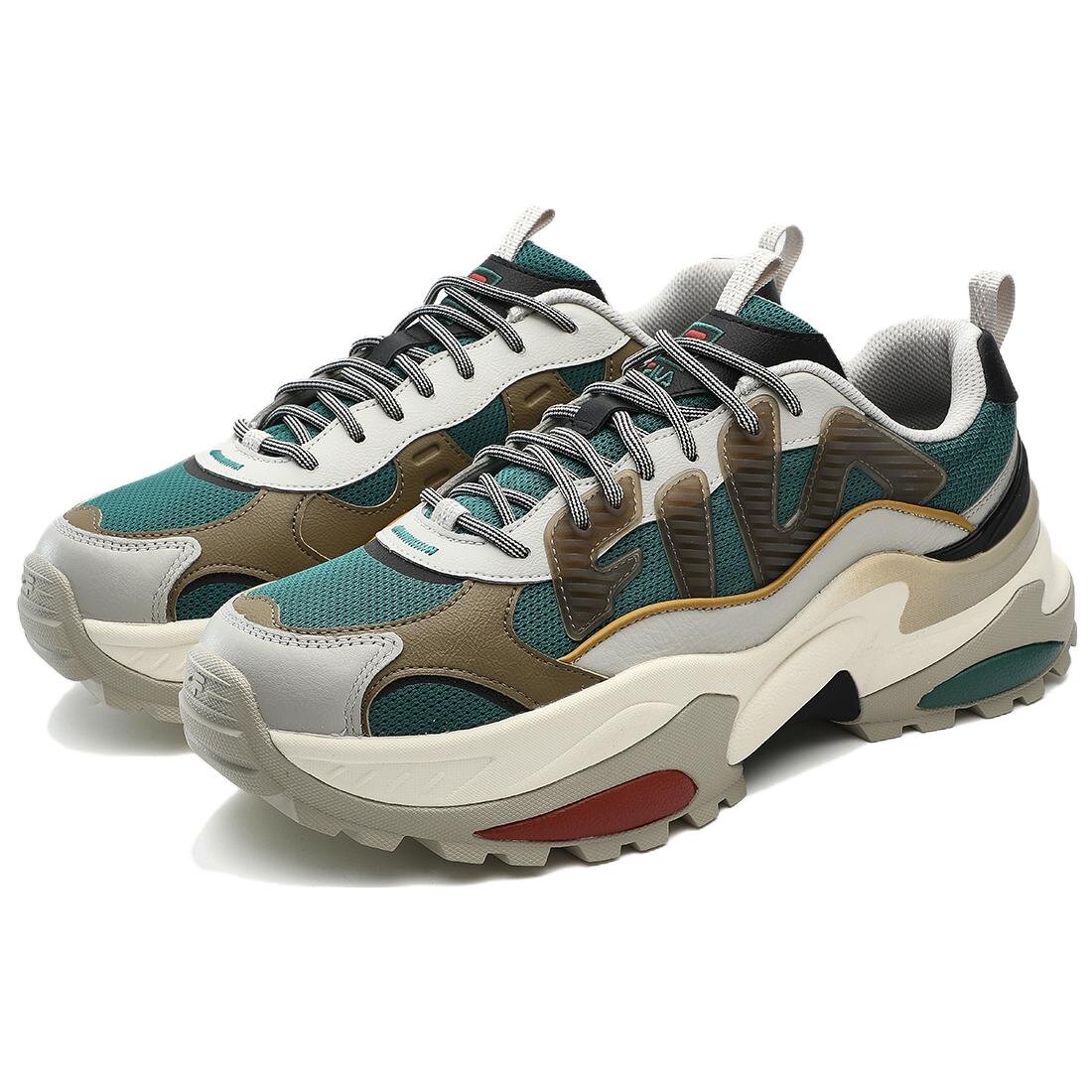 Sneakers Cella "Beige Verde Marrone"