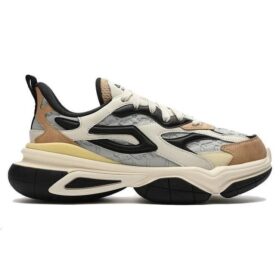 Sneakers chunky NUCLEO ICONA “Bianco Grigio Marrone”