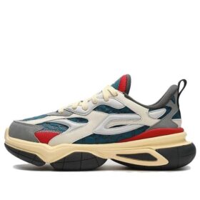 Sneakers chunky NUCLEO ICONA "Bianco Grigio Verde acqua"