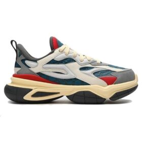Sneakers chunky NUCLEO ICONA “Bianco Grigio Verde acqua”