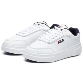 Sneakers con zeppa, bianche