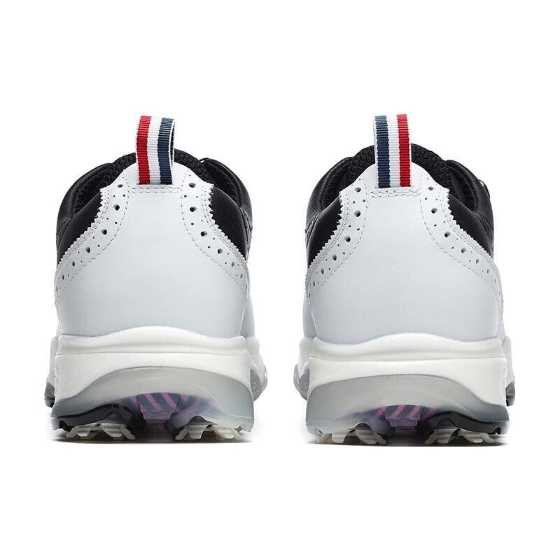 Sneakers da golf con tacchetti "White Black"
