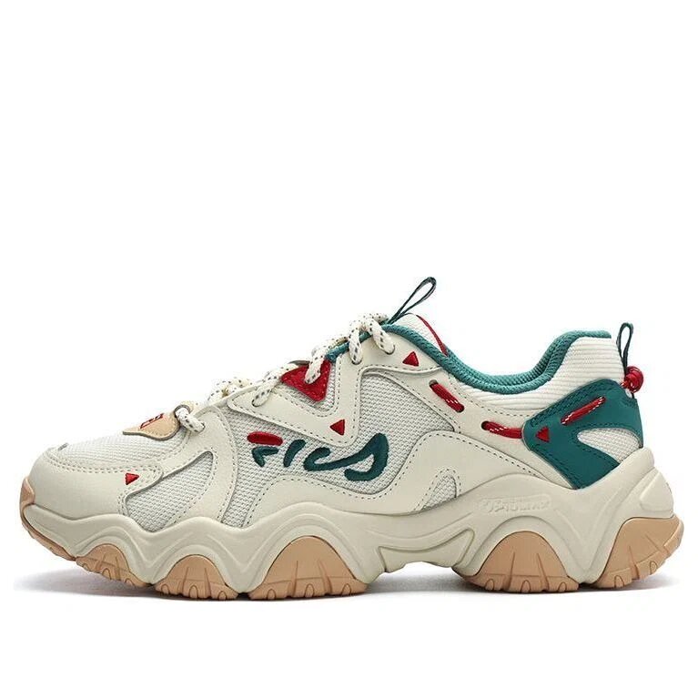 Sneakers Fluid 4 "Crema Verde Rosso"