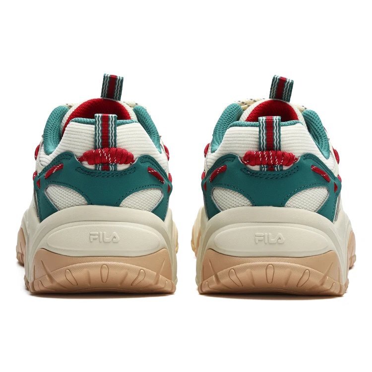Sneakers Fluid 4 "Crema Verde Rosso"