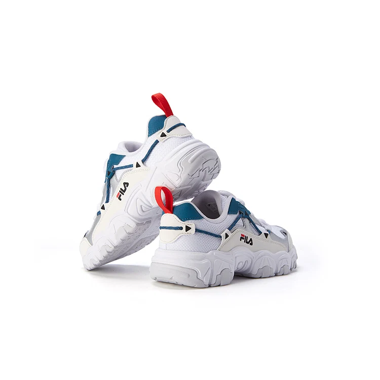 Sneakers Fluid "Bianco Grigio Verde acqua"