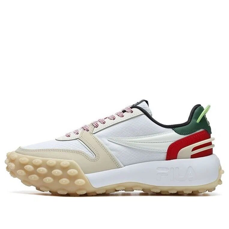 Sneakers Gara Chunky "Bianco Rosso Verde"