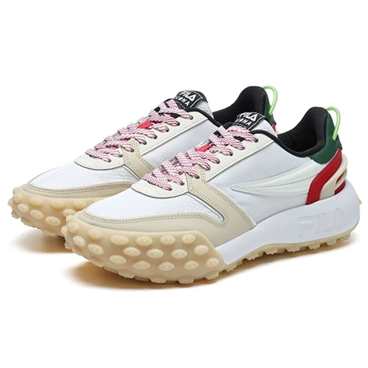 Sneakers Gara Chunky "Bianco Rosso Verde"