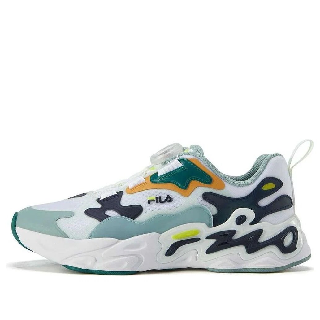 Sneakers lifestyle alla moda Boa "Bianco Verde Blu navy"