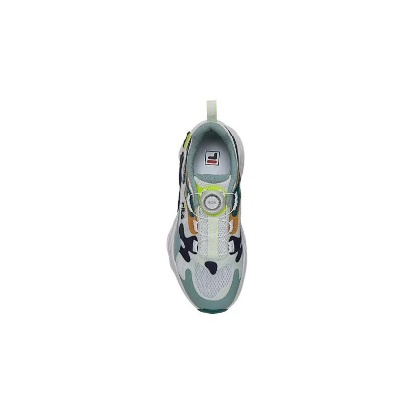 Sneakers lifestyle alla moda Boa "Bianco Verde Blu navy"