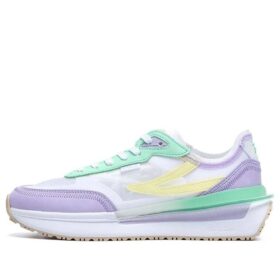 Sneakers Renno Classics "Bianco Lilla Verde"