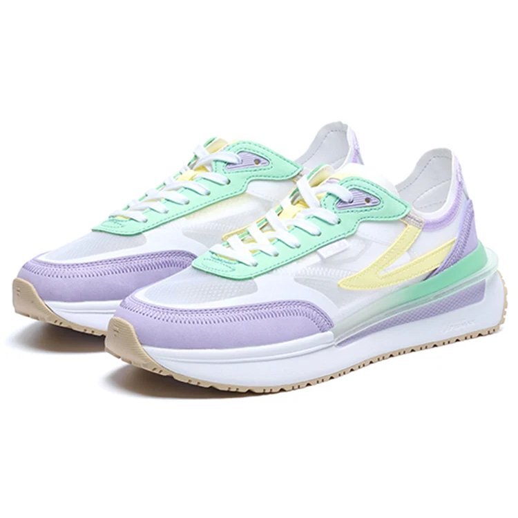 Sneakers Renno Classics "Bianco Lilla Verde"