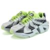 Sneakers Space Low "Argento Nero Verde"