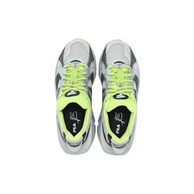 Sneakers Space Low "Argento Nero Verde"