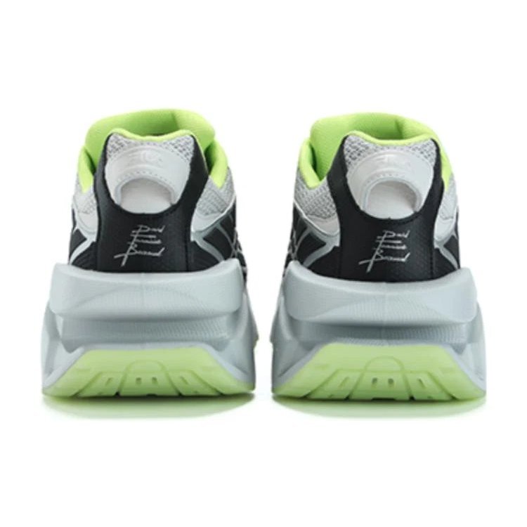 Sneakers Space Low "Argento Nero Verde"