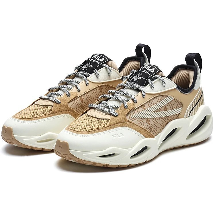 Sneakers sportive "Beige Bianco"