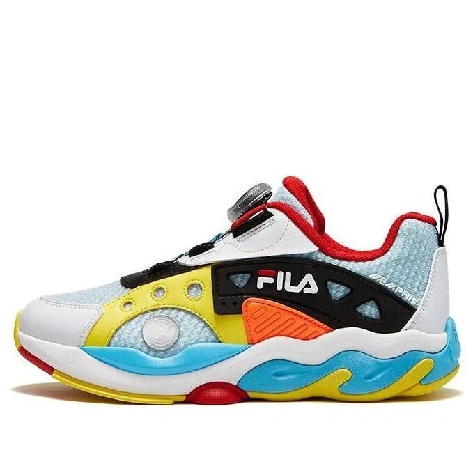 Sneakers sportive "Bianco, Blu, Giallo"