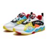 Sneakers sportive "Bianco, Blu, Giallo"