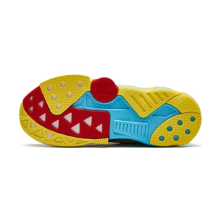 Sneakers sportive "Bianco, Blu, Giallo"